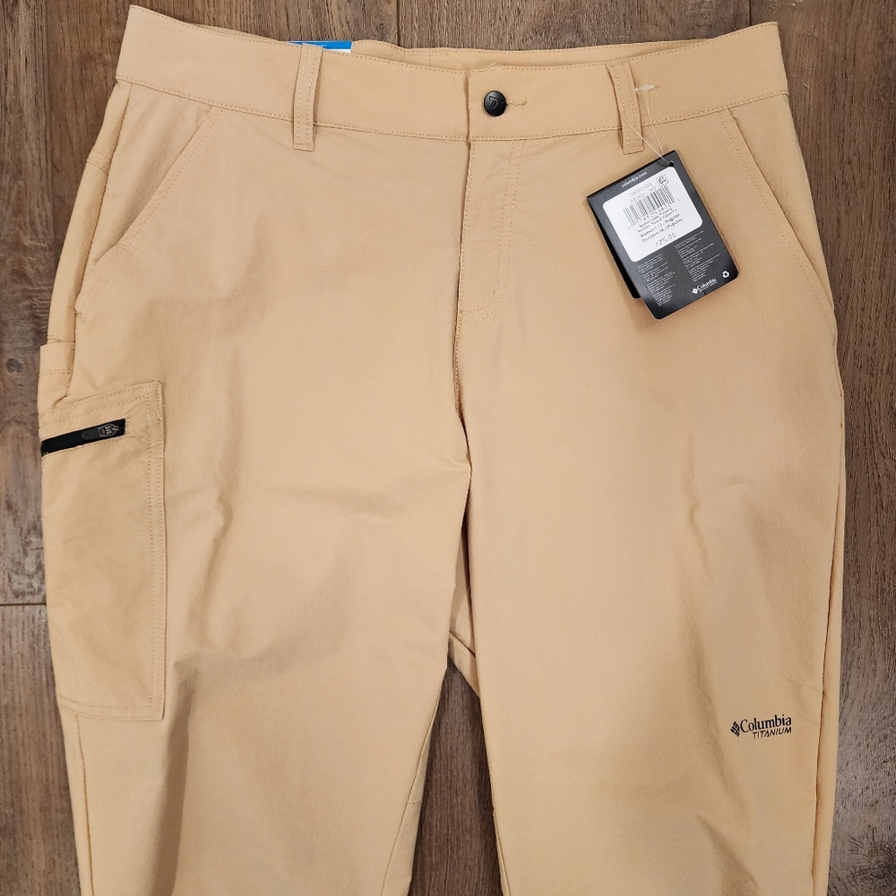 Columbia TITANIUM Summit Valley Waterproof Hike Pants Omni-Shield Sz 10 - Picture 4 of 16